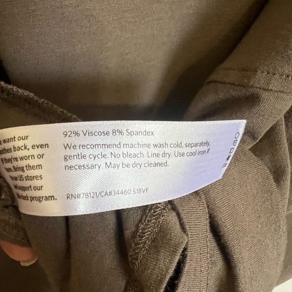 Eileen Fisher Asymmetric Brown Top Size 1X - Picture 7 of 8